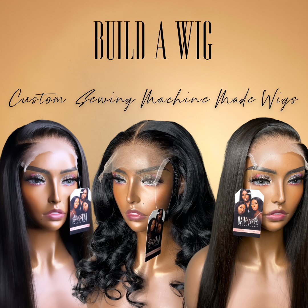 Custom Built Wigs - With Purchase of Bundles & Closure